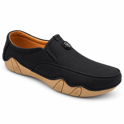 Men's Rexine Slip-On Casual 901 - Black