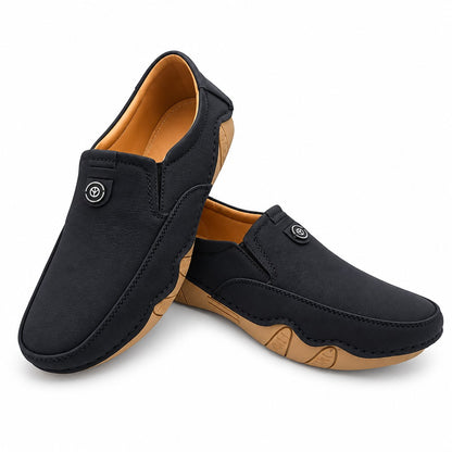 Men's Rexine Slip-On Casual 901 - Black