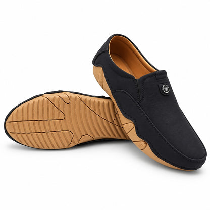 Men's Rexine Slip-On Casual 901 - Black