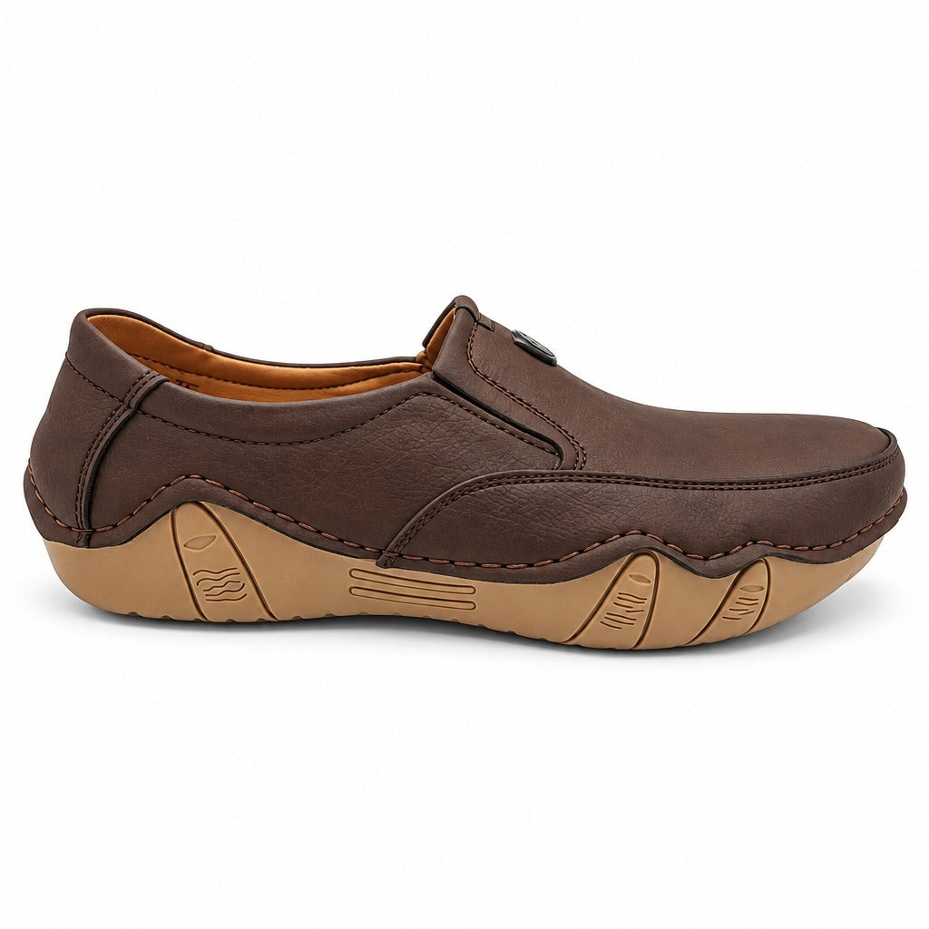 Men's Rexine Slip-On Casual 901 - Brown