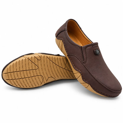 Men's Rexine Slip-On Casual 901 - Brown