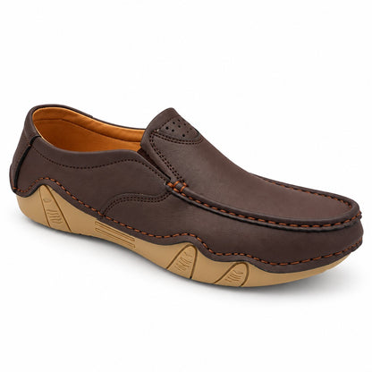 Men's Rexine Slip-On Casual 904 - Brown