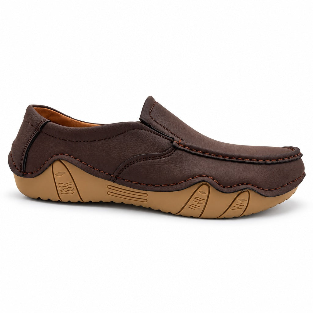 Men's Rexine Slip-On Casual 904 - Brown