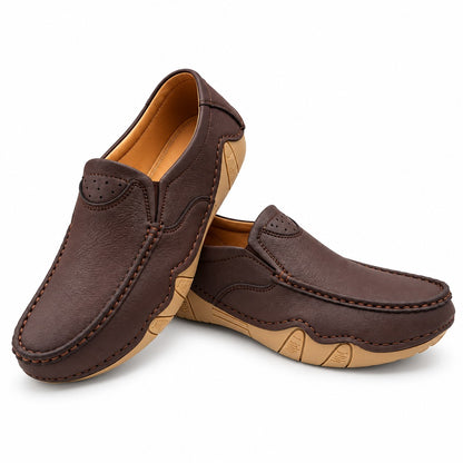 Men's Rexine Slip-On Casual 904 - Brown