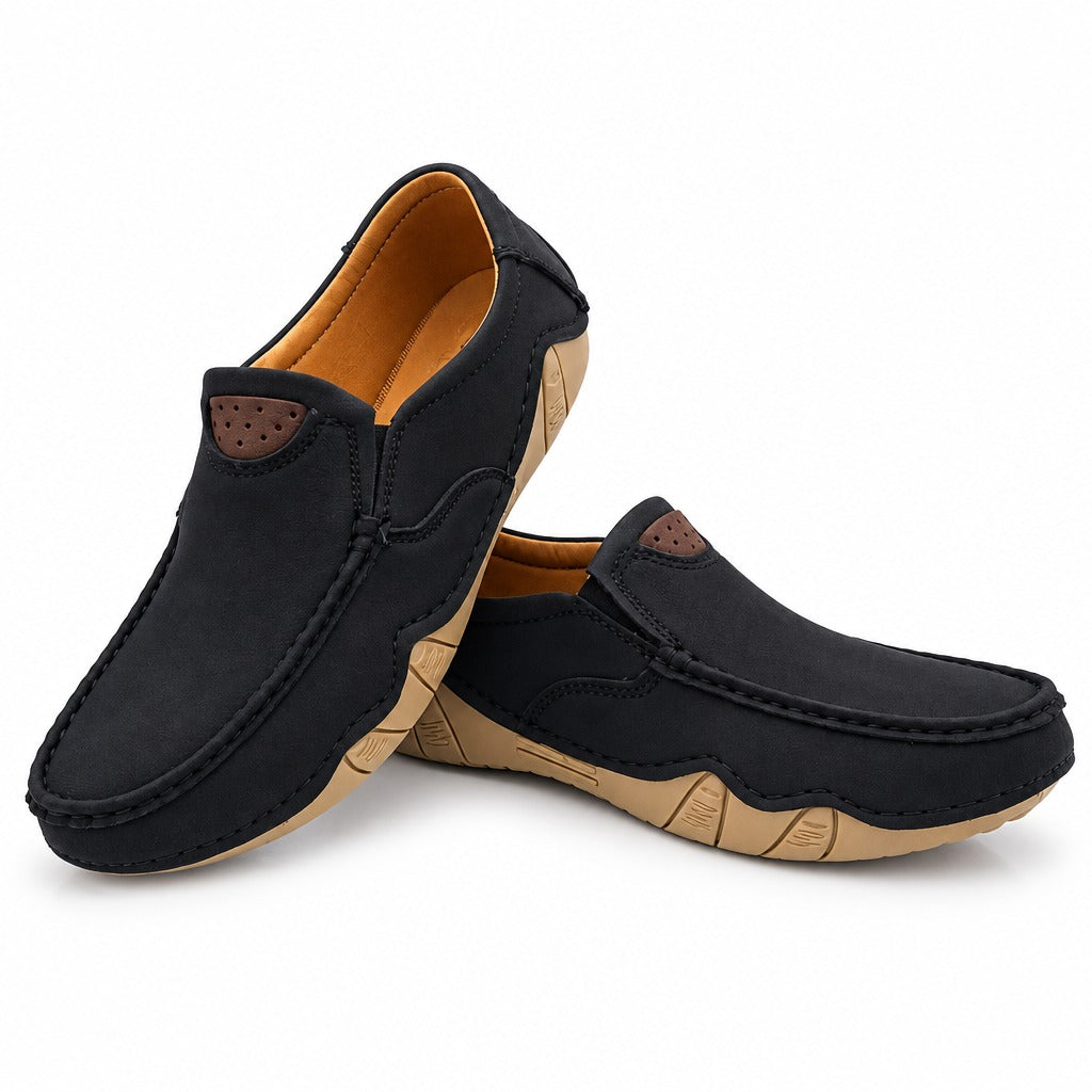 Men's Rexine Slip-On Casual 904 - Black