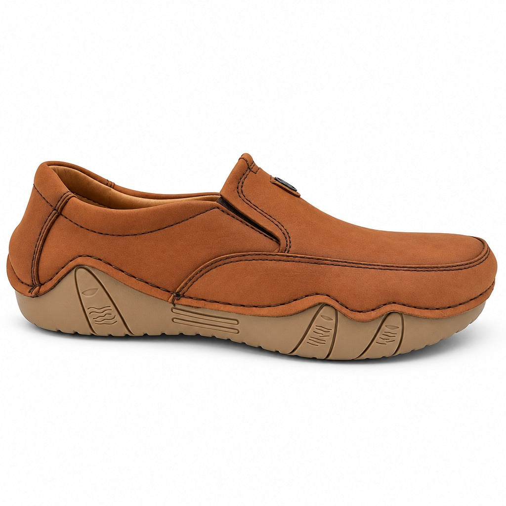 Men's Rexine Slip-On Casual 901 - Mustard