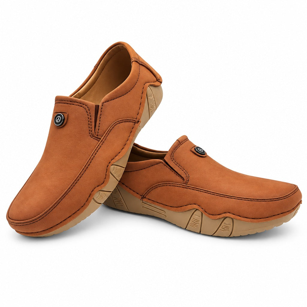 Men's Rexine Slip-On Casual 901 - Mustard