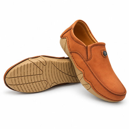 Men's Rexine Slip-On Casual 901 - Mustard