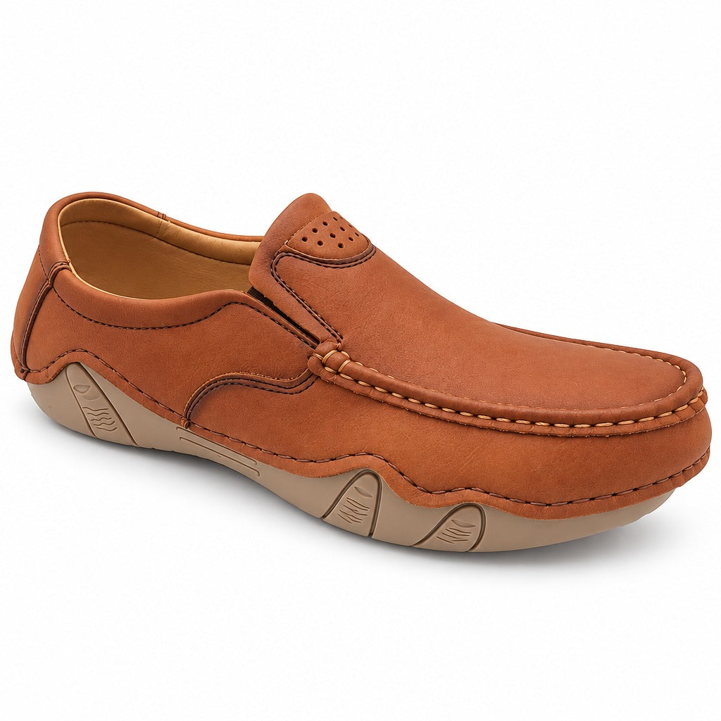 Men's Rexine Slip-On Casual 904 - Mustard