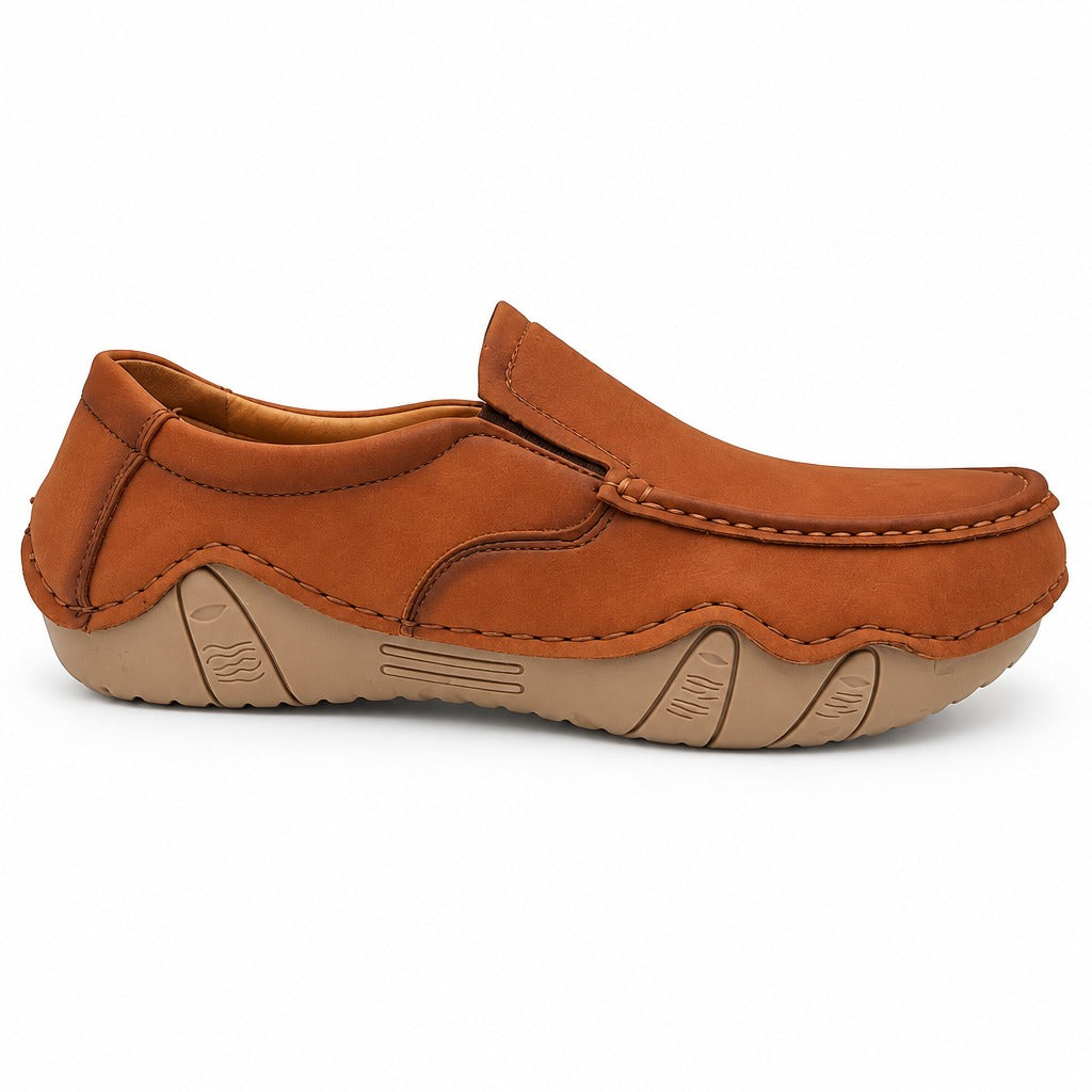 Men's Rexine Slip-On Casual 904 - Mustard