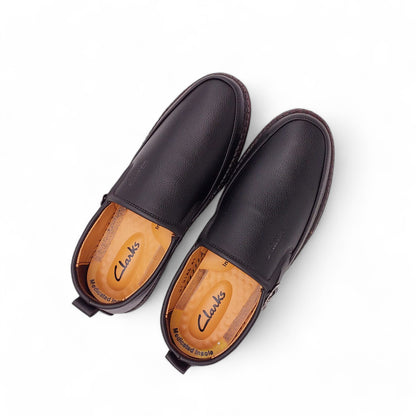Mova Comfort Fit Rexine Leather SlipOns RB33 - Black