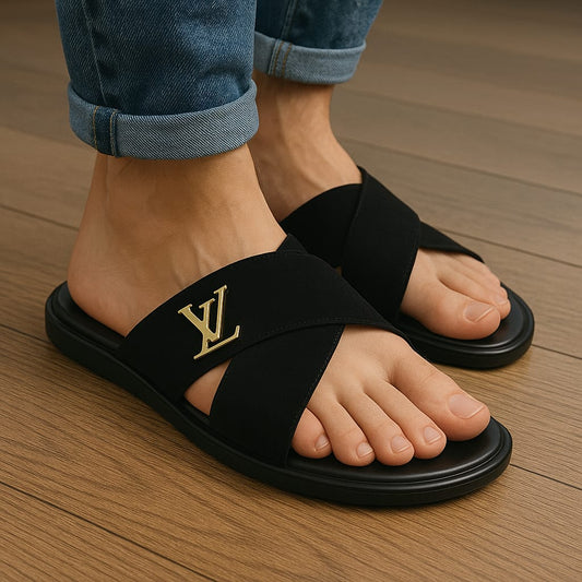 Mova Comfort Velvet Walks Slippers 2069 - Black