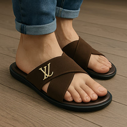 Mova Comfort Velvet Walks Slippers 2069 - Brown