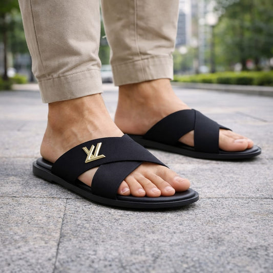 Mova Comfort Velvet Walks Slippers 2069 - Black