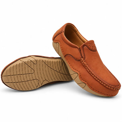 Men's Rexine Slip-On Casual 904 - Mustard