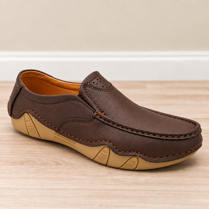 Men's Rexine Slip-On Casual 904 - Brown