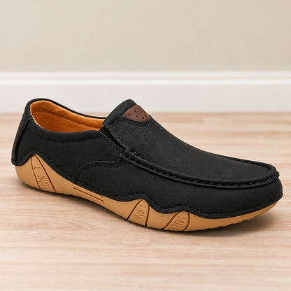 Men's Rexine Slip-On Casual 904 - Black