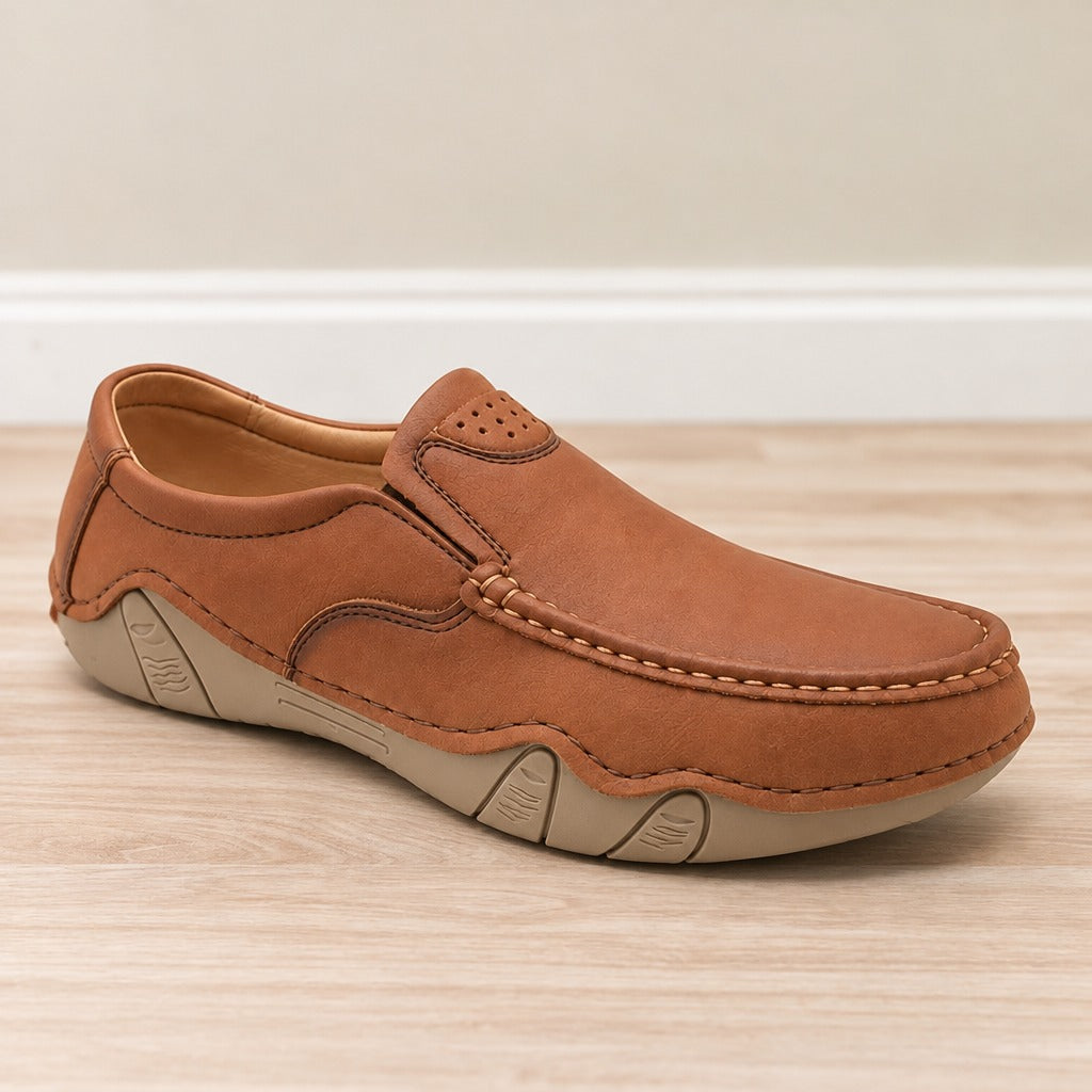 Men's Rexine Slip-On Casual 904 - Mustard