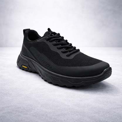 Men’s Black Mesh Running Shoes 855 - Black