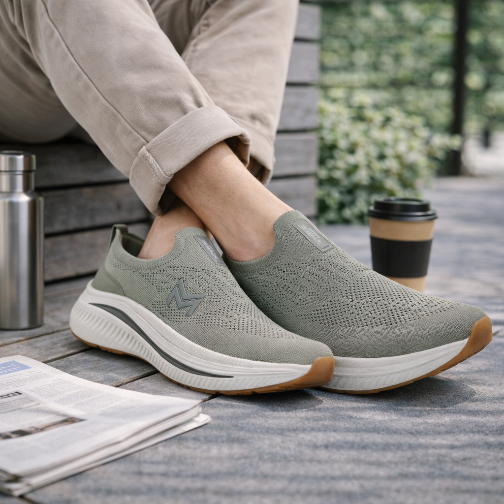 MOVA AirFit Slip On Sneakers 8821 - Khaki