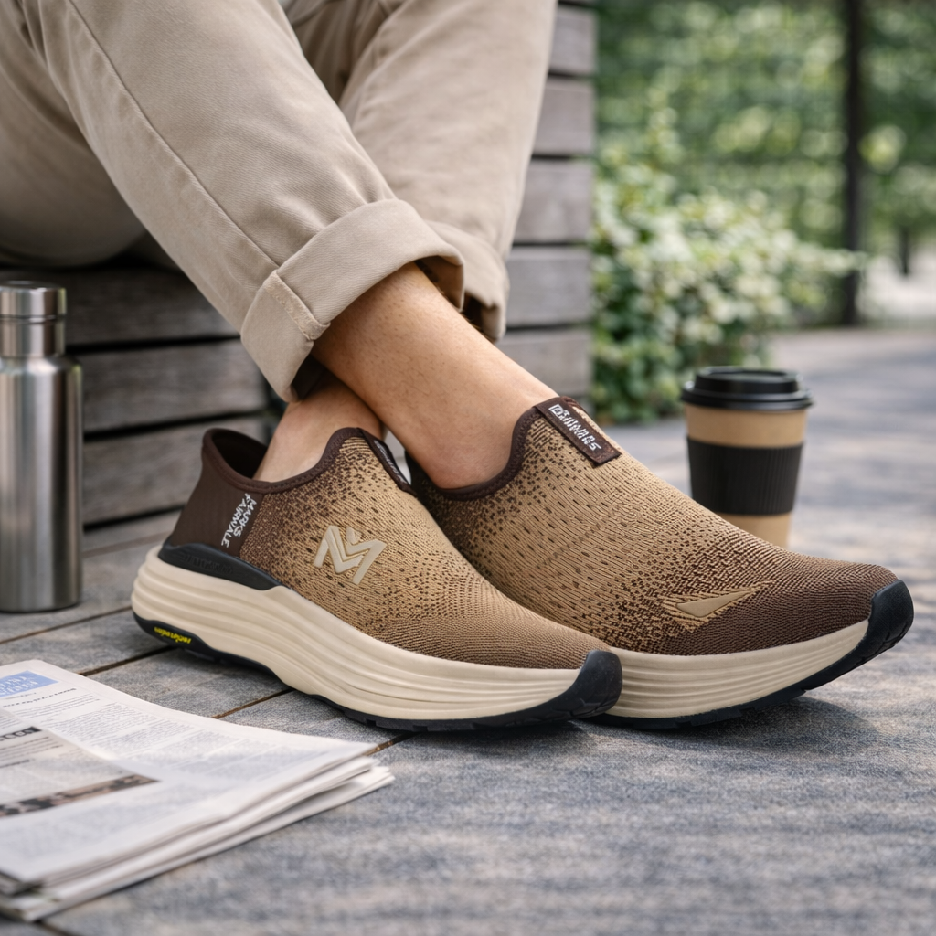 MaxCushion Slip On Sneakers Active Comfort 2406 - Brown