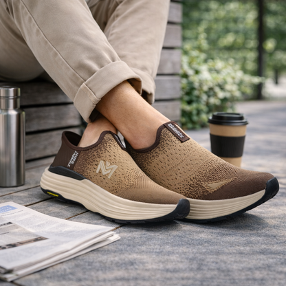 MaxCushion Slip On Sneakers Active Comfort 2406 - Brown