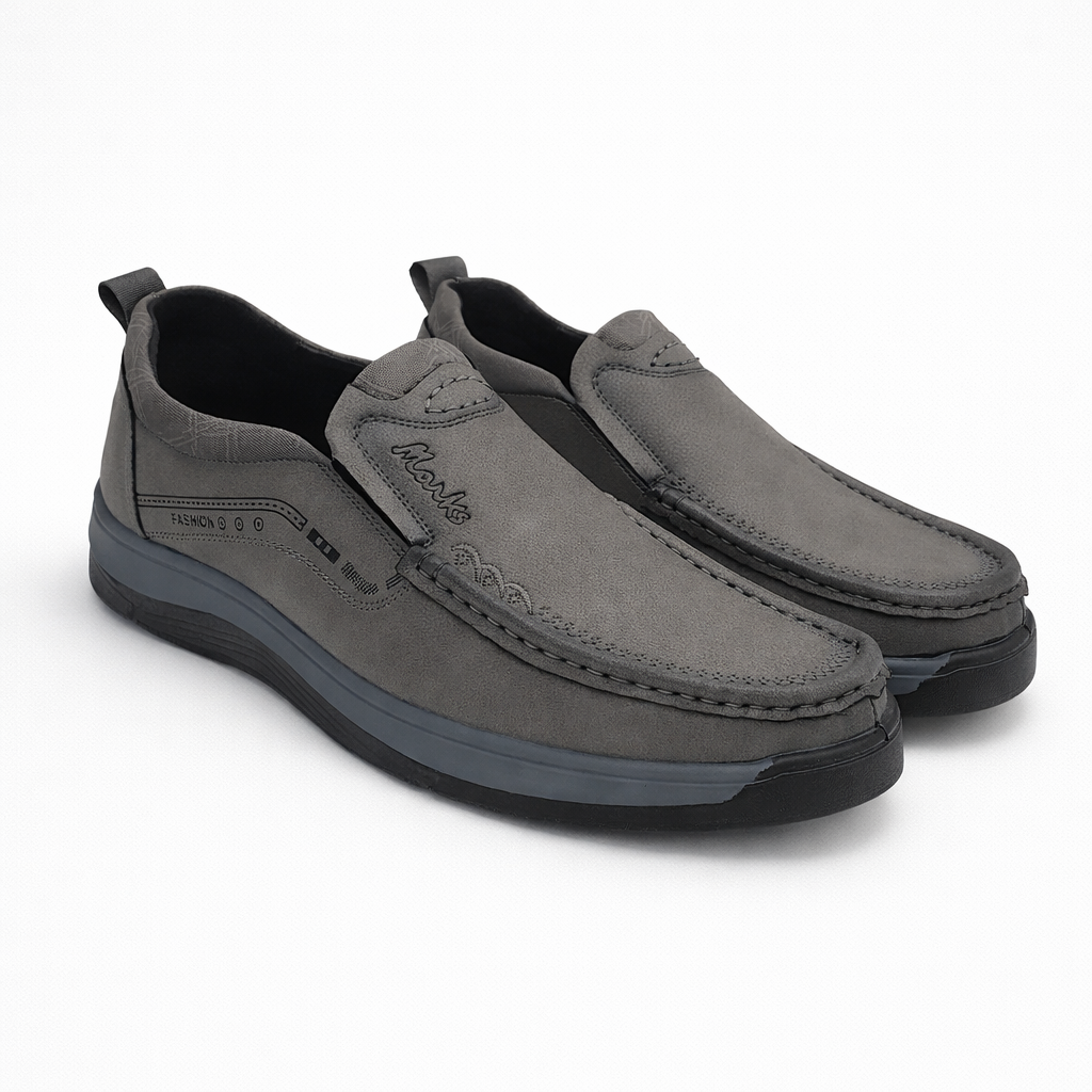 Elite Imported Casual Slip on S75815 - Grey