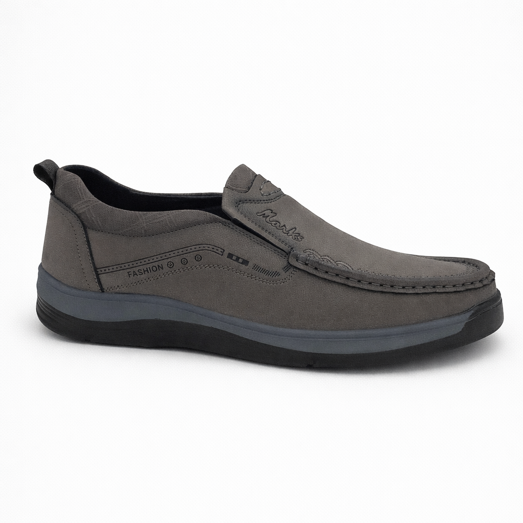 Elite Imported Casual Slip on S75815 - Grey
