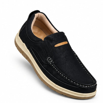 Men’s Casual 0073 Black Stylish Slip-On Shoes