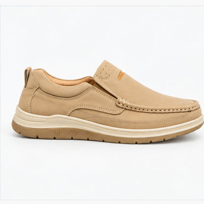 Men’s Casual 0073 Beige Stylish Slip-On Shoes