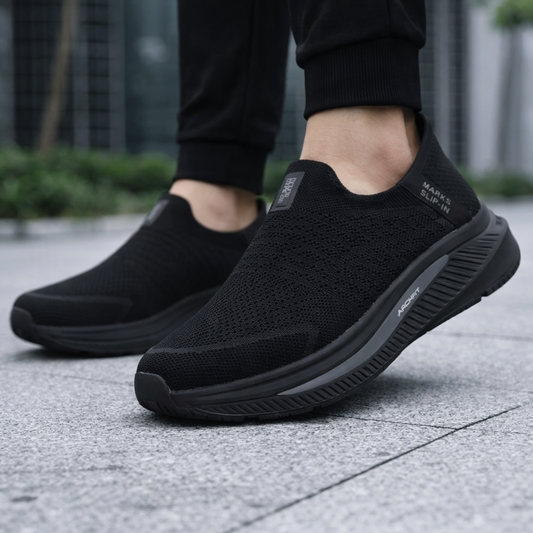 Active Comfort Easy Slip On Knit Sneakers M2502 - Black